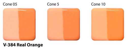 AMACO Velvet Underglaze V-384 - Real Orange - 1 pint